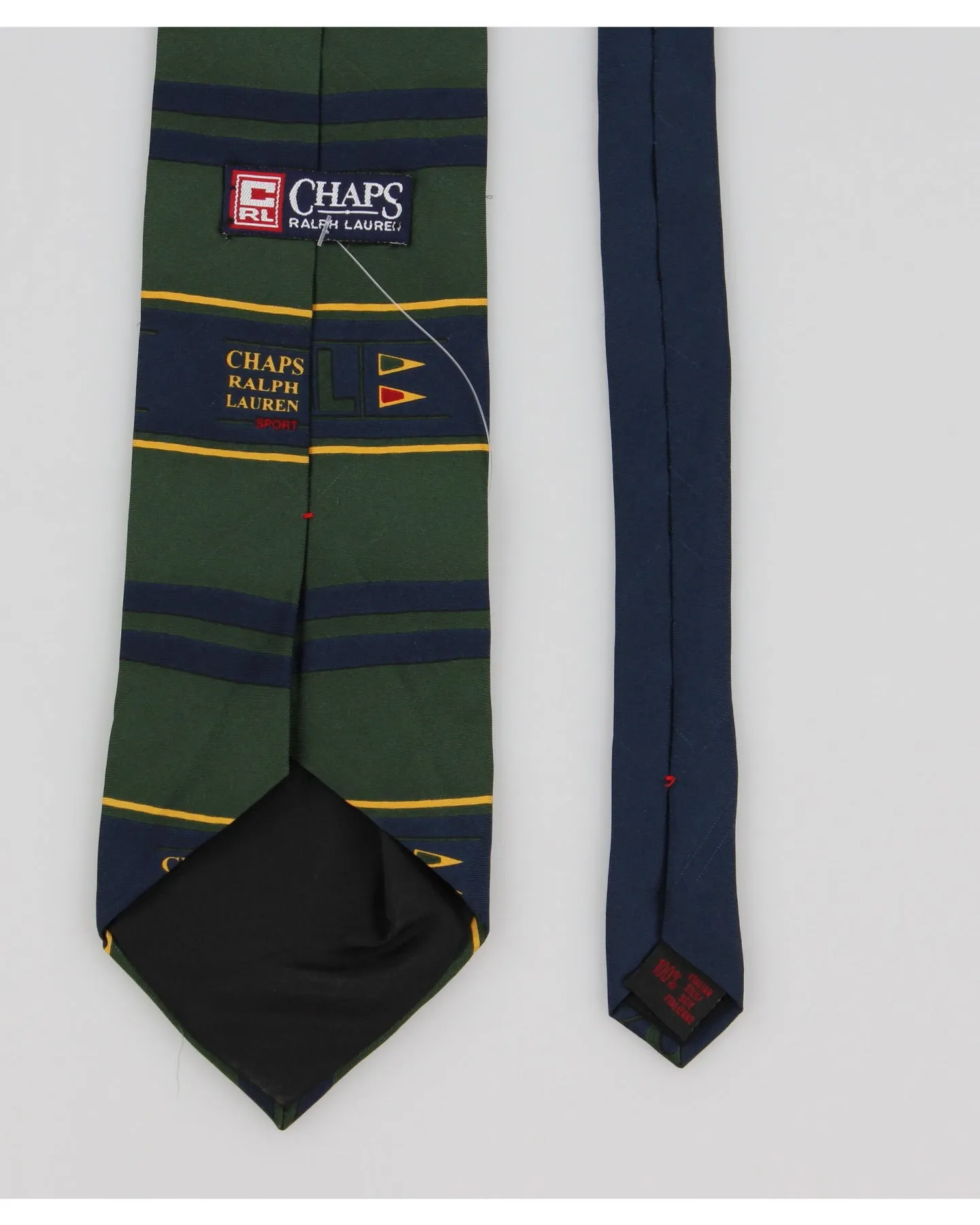 00s Chaps Ralph Lauren Printed Silk Tie