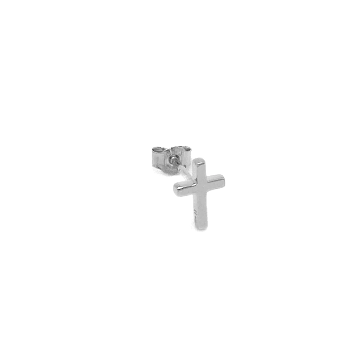 14k Gold Cross Stud Earrings