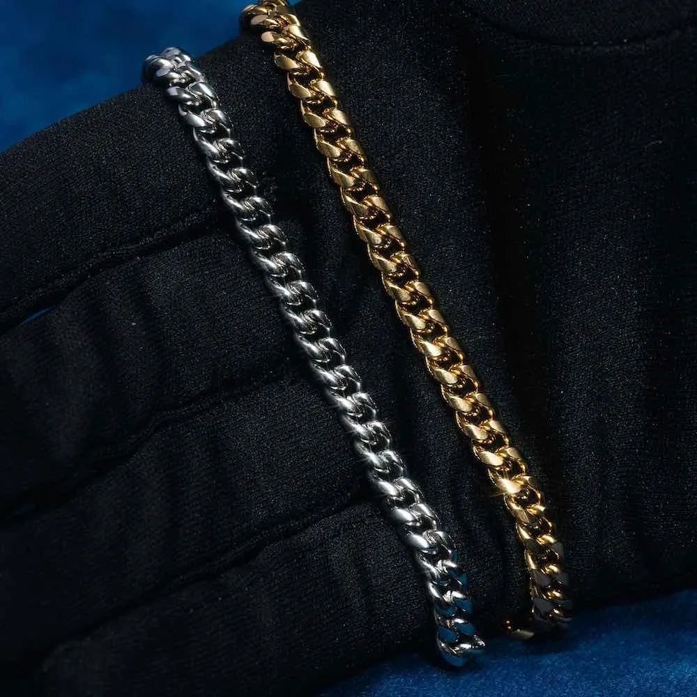 6MM Cuban Link Bracelet 14K Yellow Gold