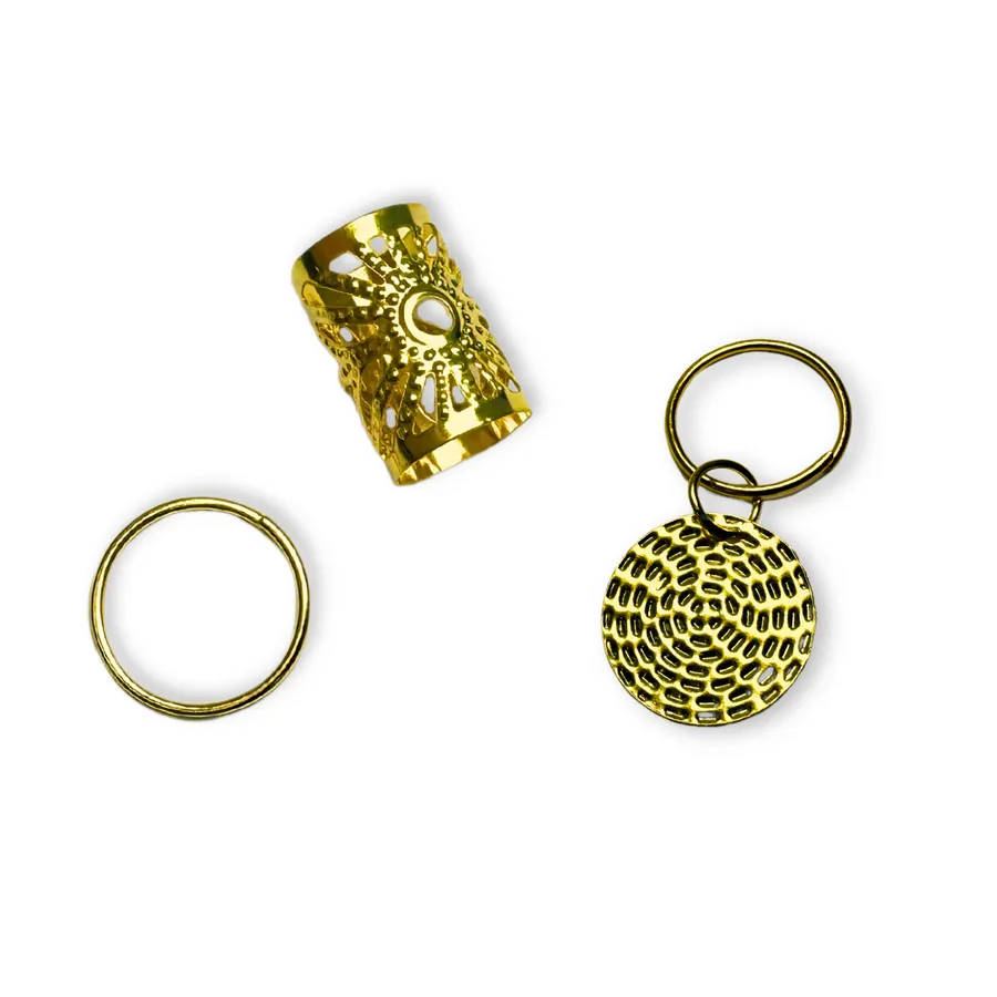 Annie Braid Charm Set - Patterned Circle #1402