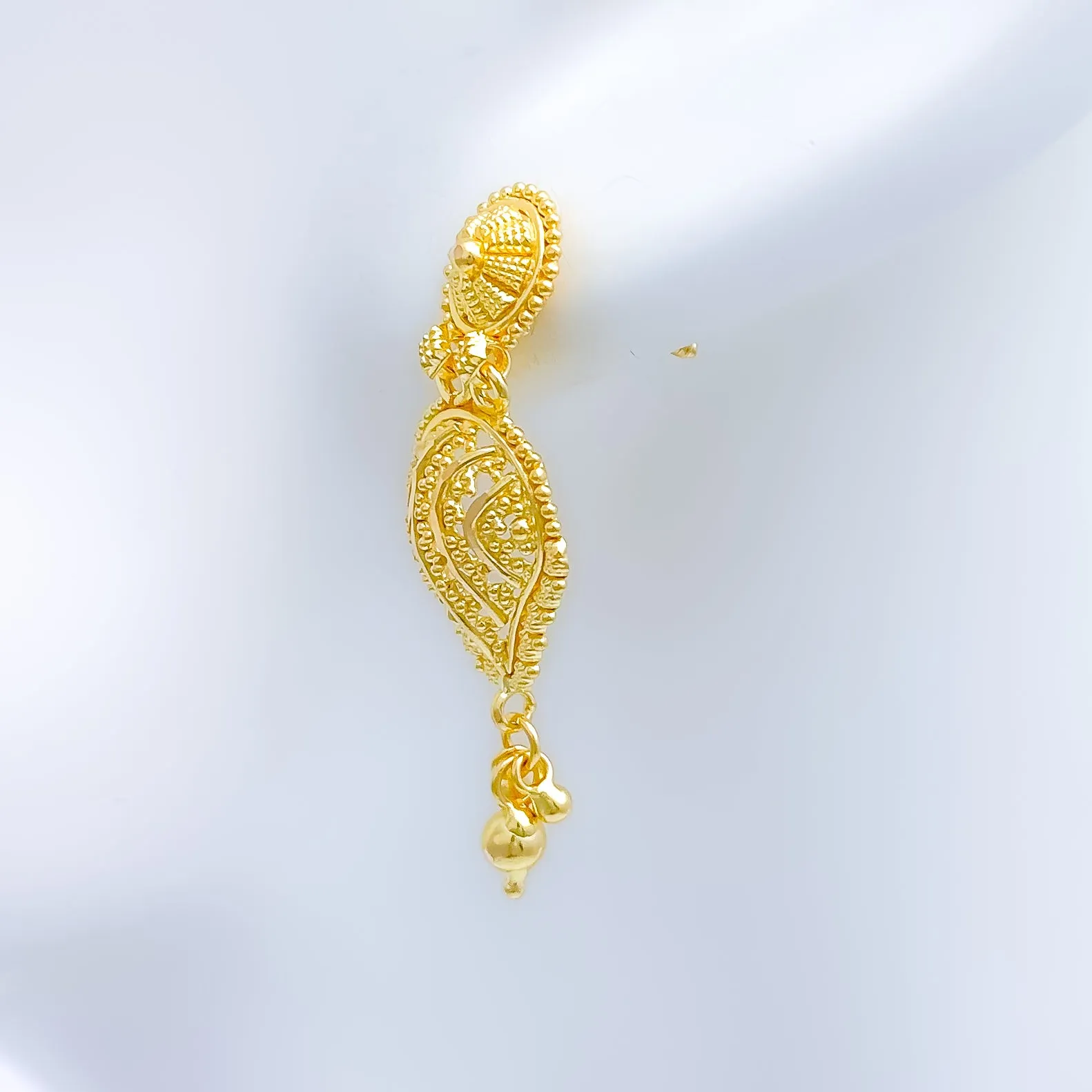 Asymmetrical Hanging Paisley Earrings