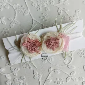 Babymoon Baby Designer Floral Headband - Pink