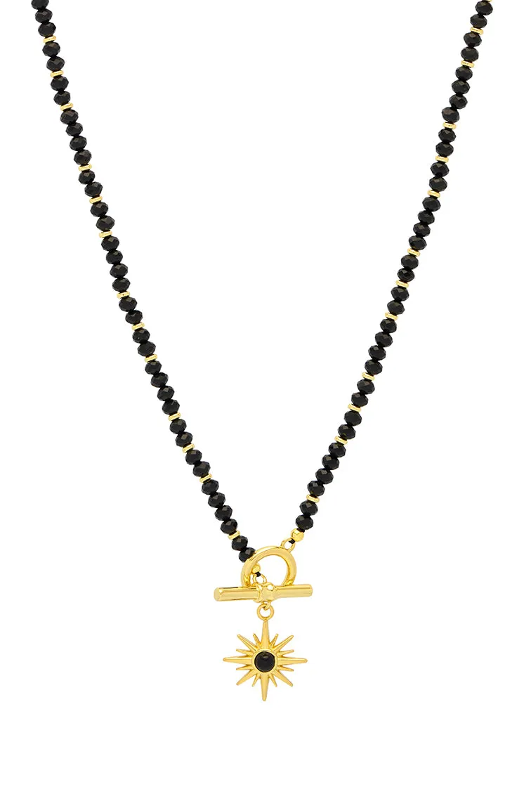 Beaded Star T-Bar Pendant