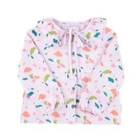 Blouse in Lilac w/ Multicolor Geometric