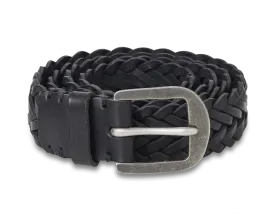 Braided Belt - Pitch Black / Pewter
