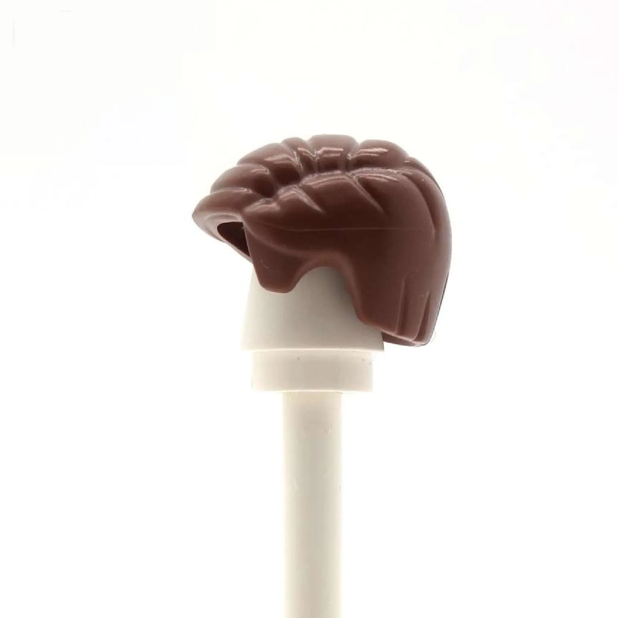 Brown Short Swept Side Parted - LEGO Minifigure Hair