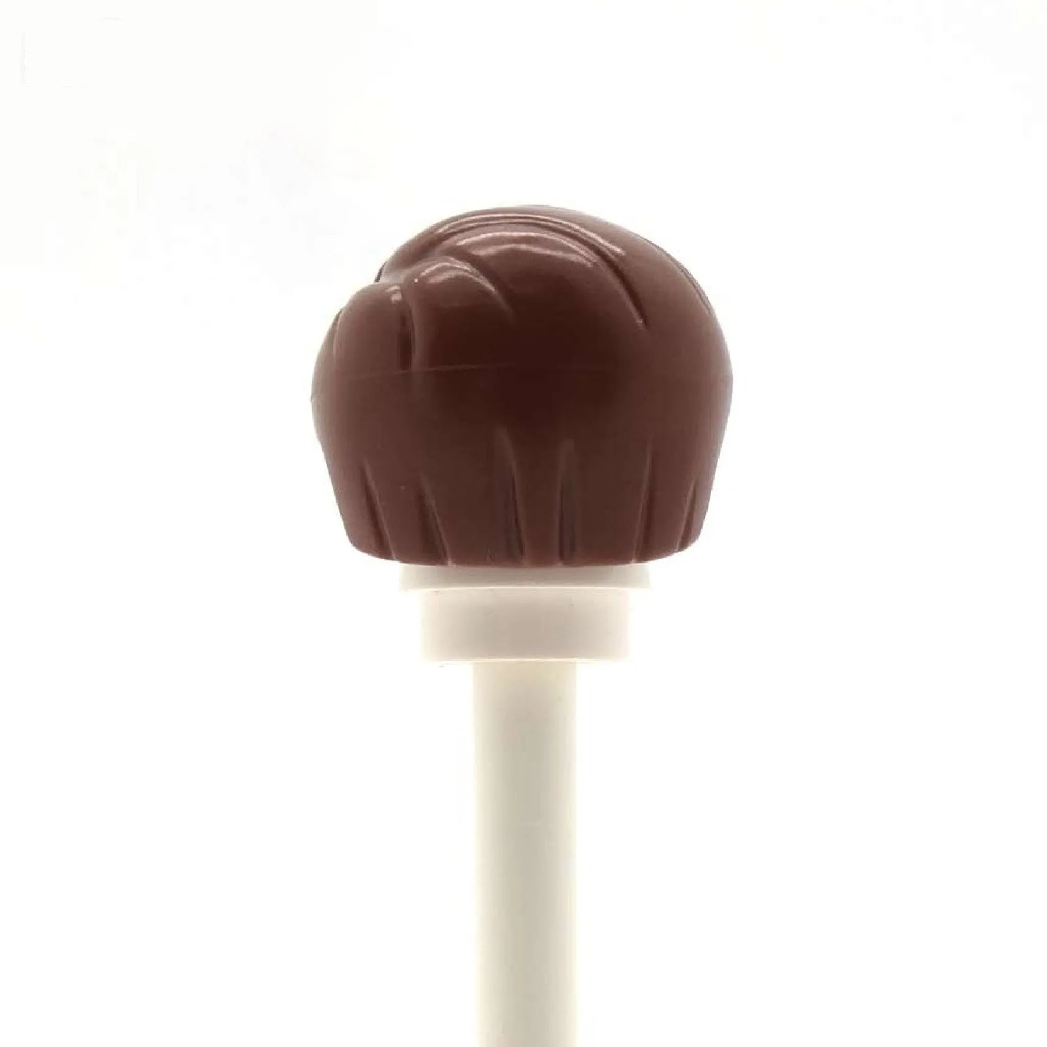 Brown Short Swept Side Parted - LEGO Minifigure Hair