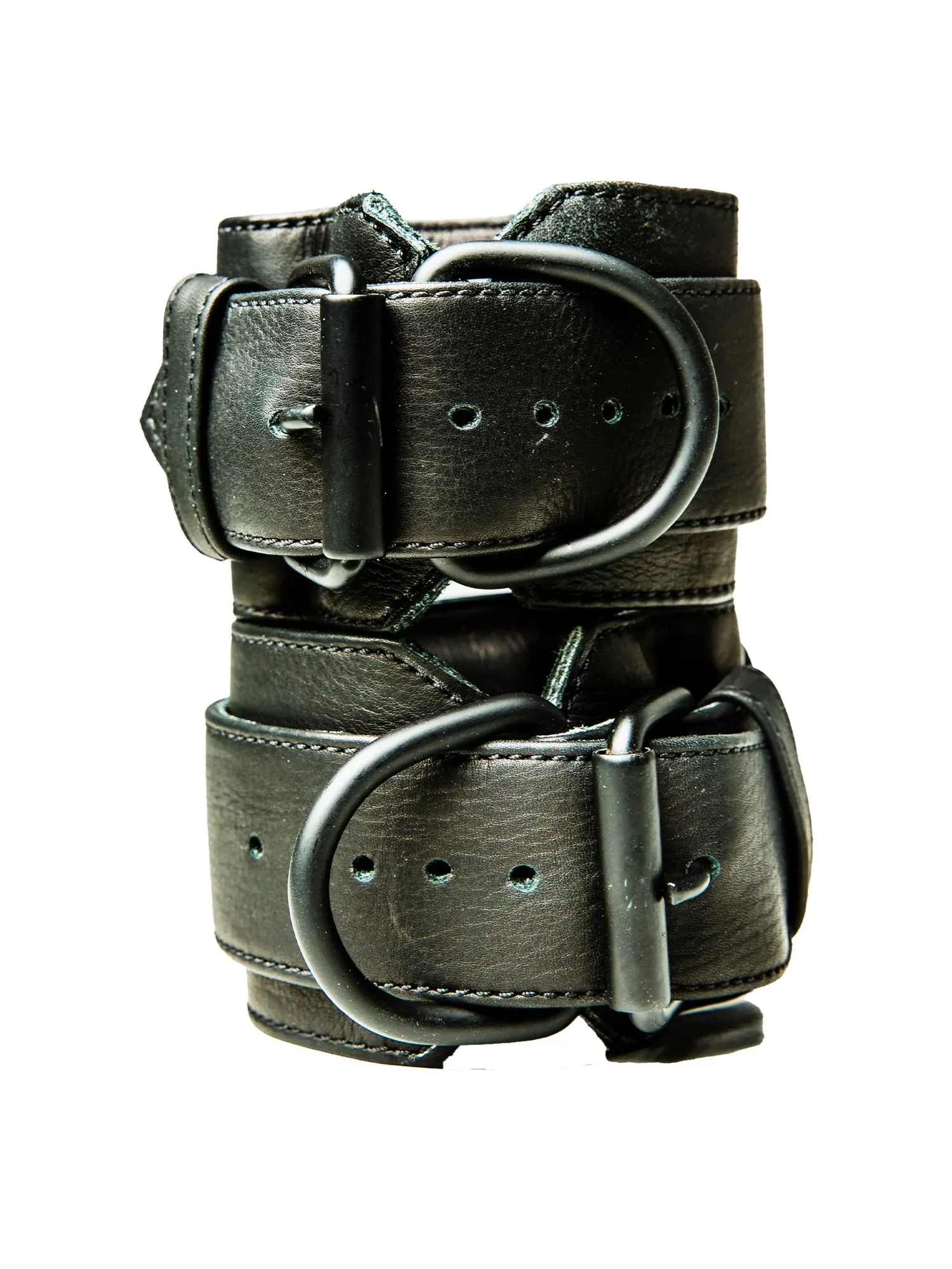 Bulldog Bondage Cuffs Black/Grey - One Size
