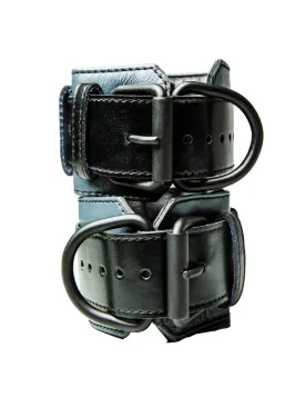 Bulldog Bondage Cuffs Black/Grey - One Size