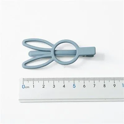 Bunny Rabbit Hair Clips Greyish Blue