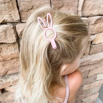 Bunny Rabbit Hair Clips Greyish Blue