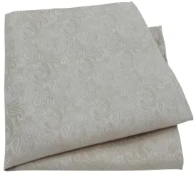 Champagne Paisley Pocket Square