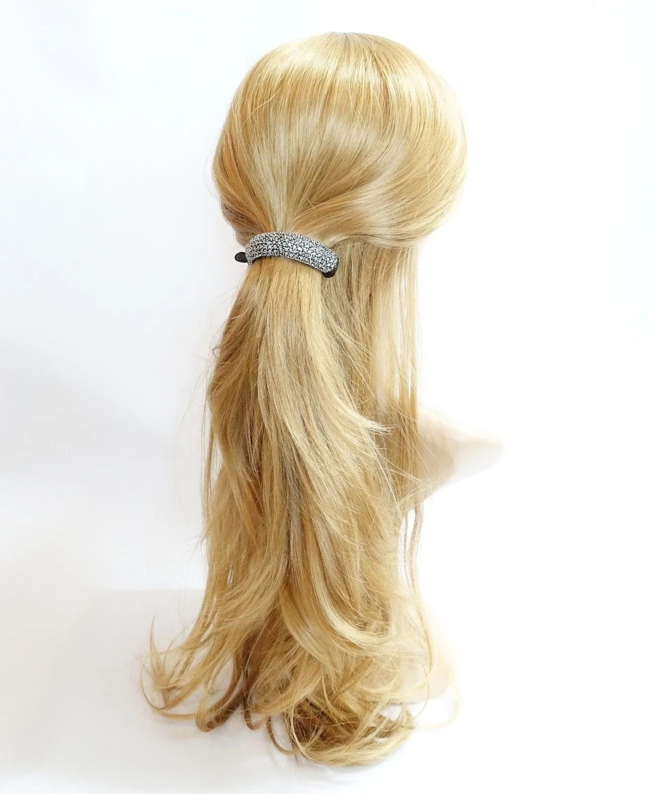 color rhinestone mounted hair moon hair claw clip dazzling hair claw clip