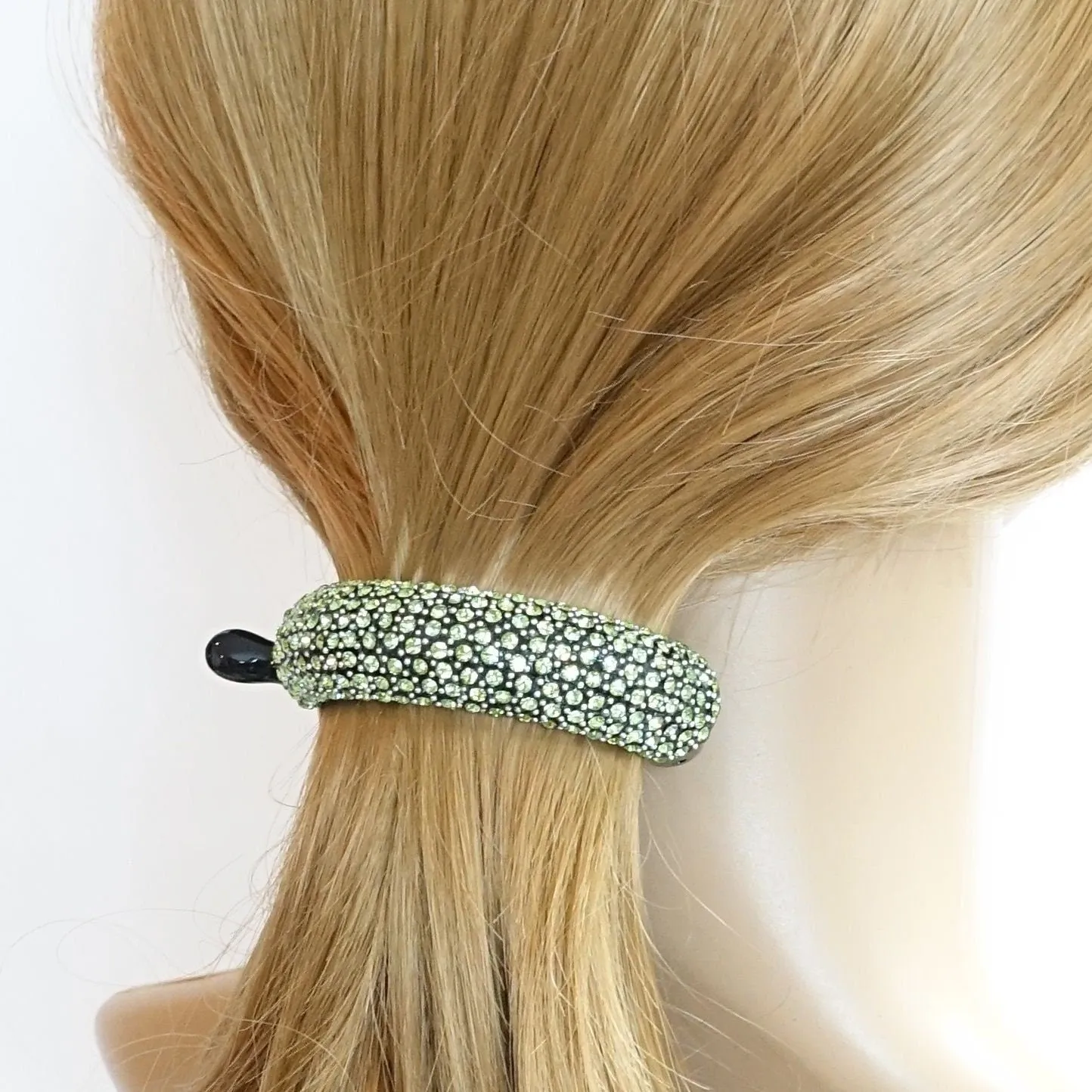 color rhinestone mounted hair moon hair claw clip dazzling hair claw clip