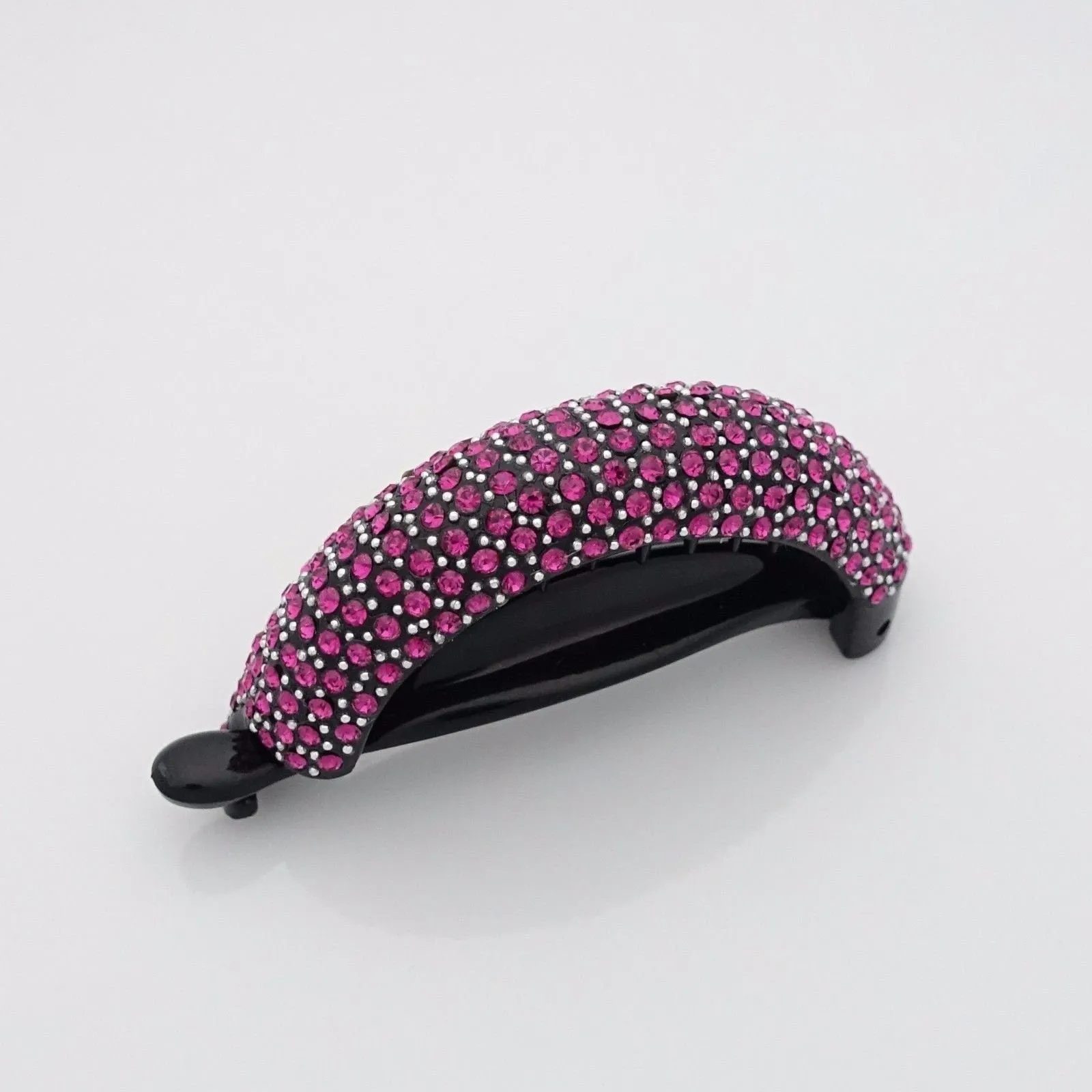 color rhinestone mounted hair moon hair claw clip dazzling hair claw clip