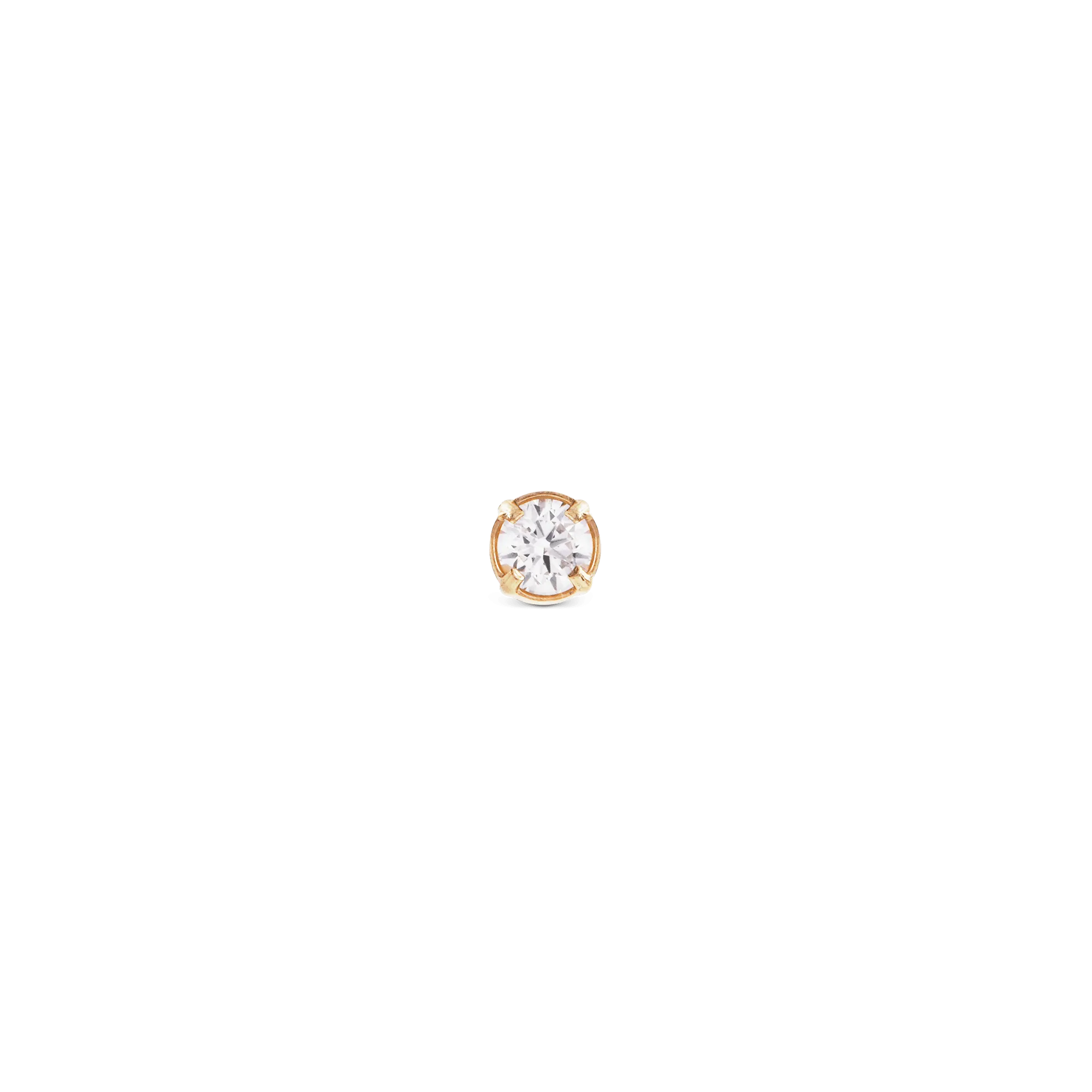 Crystal Stud Gold