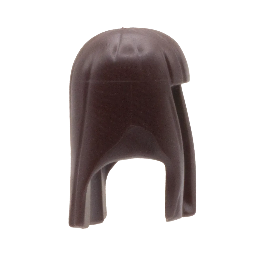 Dark Brown Over Shoulder with Blunt Fringe - LEGO Minifigure Hair