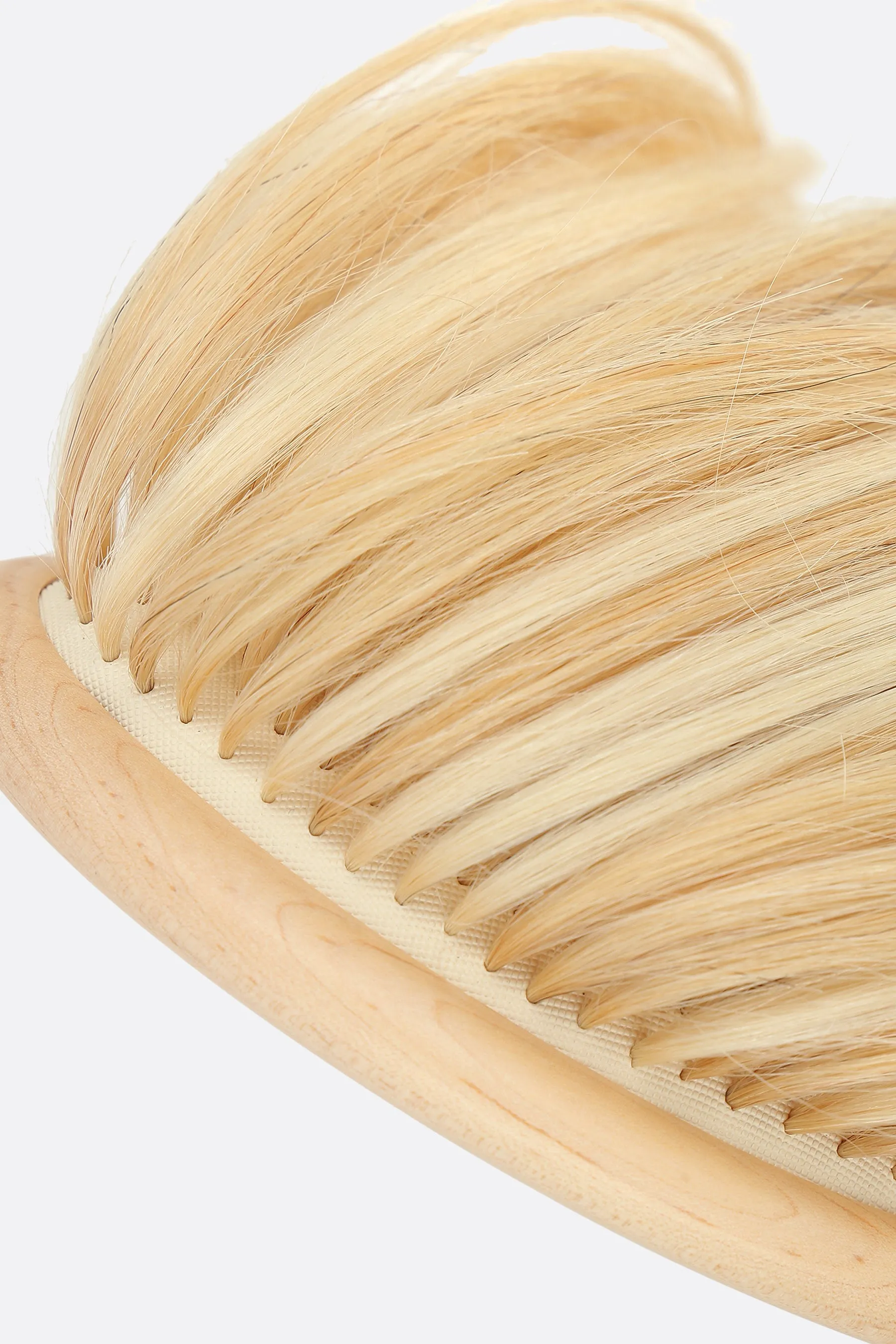decorative hairbrush with real hair