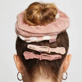 Dry Towel Scrunchie 2PC - Terracotta Checker