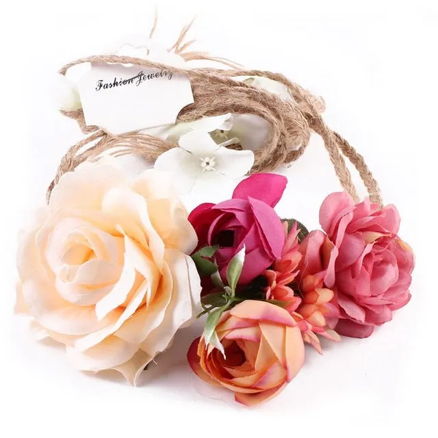 Floral Wreath Bride Wedding Headband