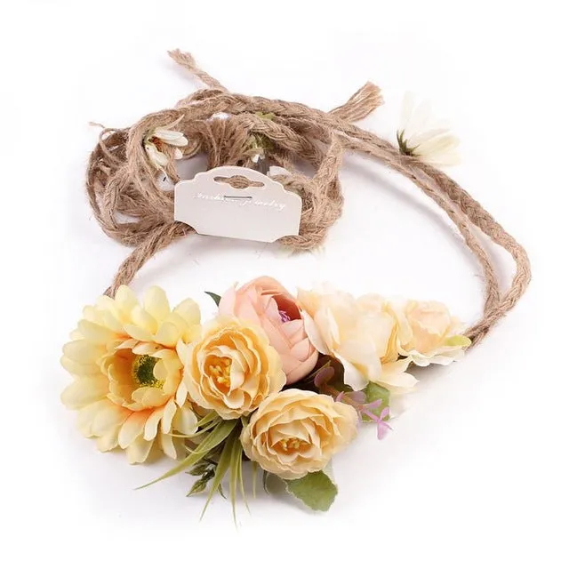 Floral Wreath Bride Wedding Headband