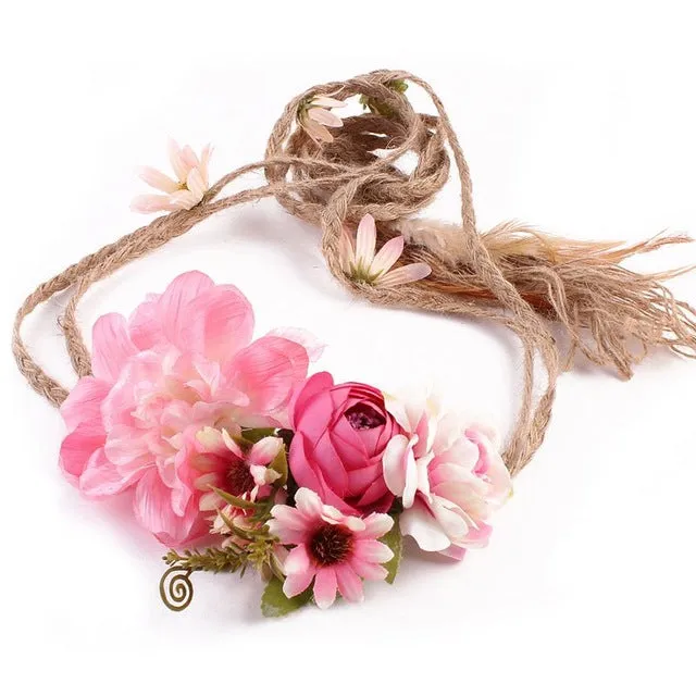 Floral Wreath Bride Wedding Headband
