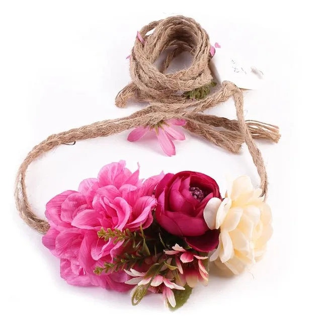 Floral Wreath Bride Wedding Headband