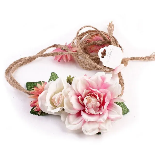 Floral Wreath Bride Wedding Headband