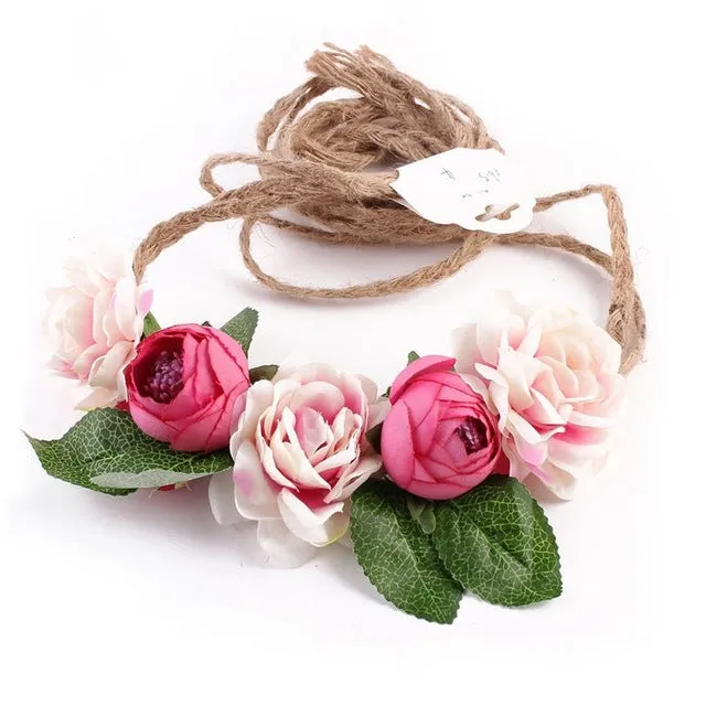 Floral Wreath Bride Wedding Headband