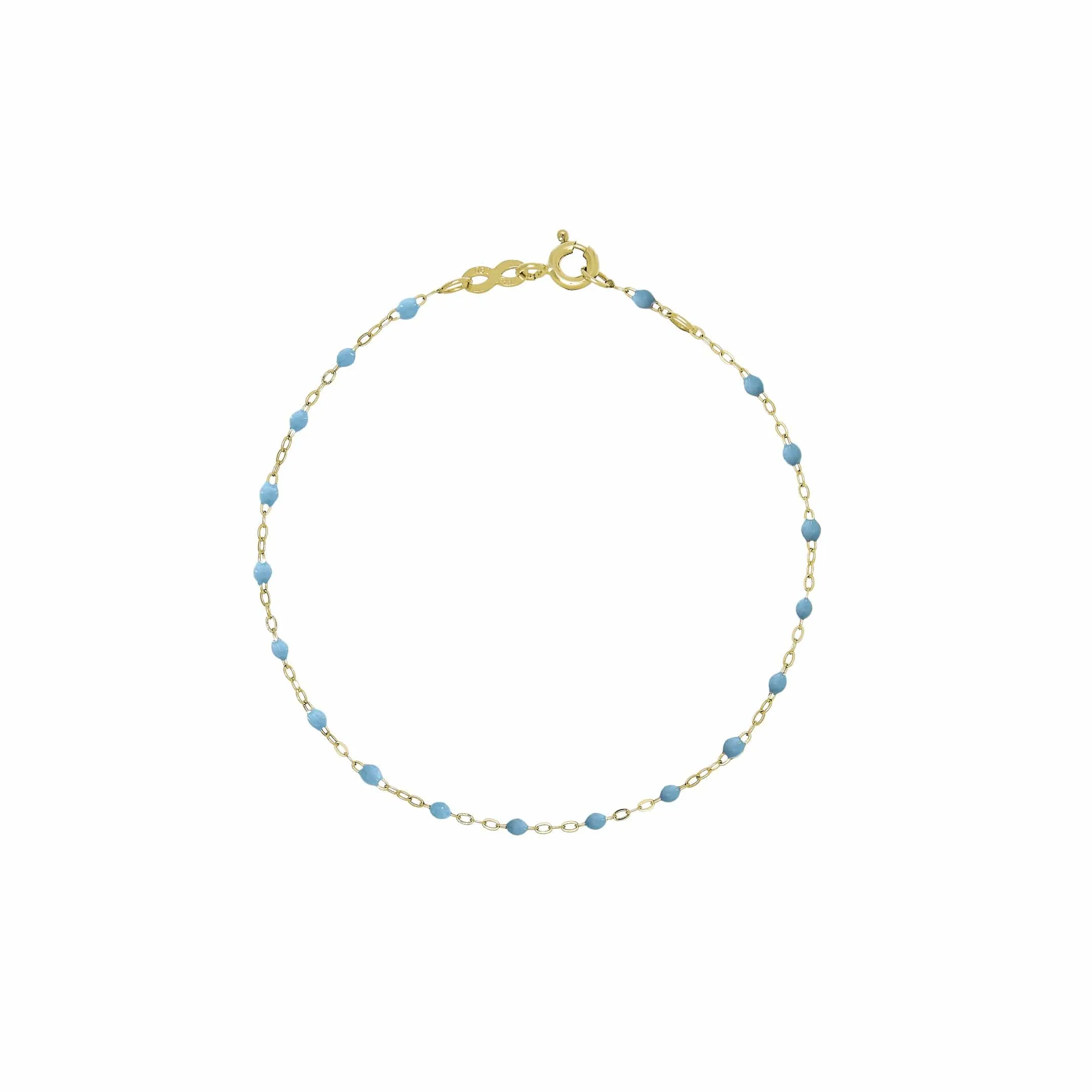 Gigi Clozeau Classic Yellow Gold Bracelet in Turquoise
