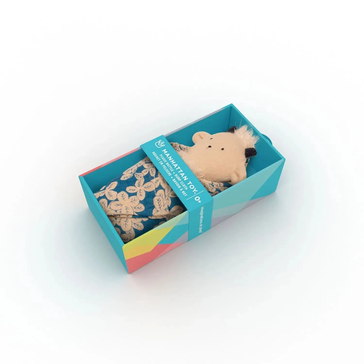Goat Rattle   Burp Cloth by Manhattan Toy