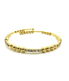 Gold Bead and Sparkle Wrap