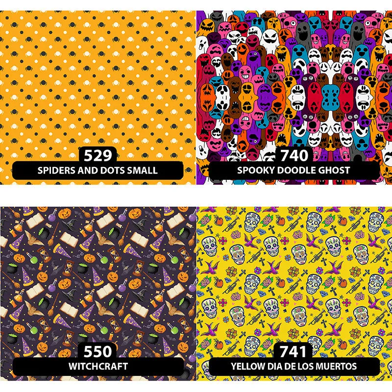 Halloween Patterned HTV (18.5" x 12")