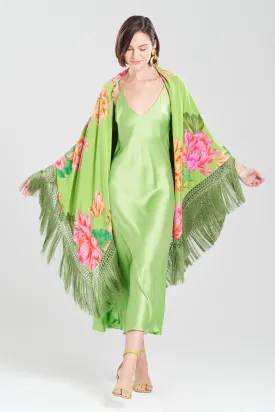 Hanabi Fringe Silk Shawl