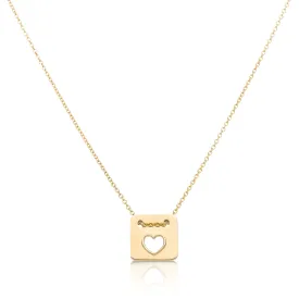 Love Necklace in 14k Gold