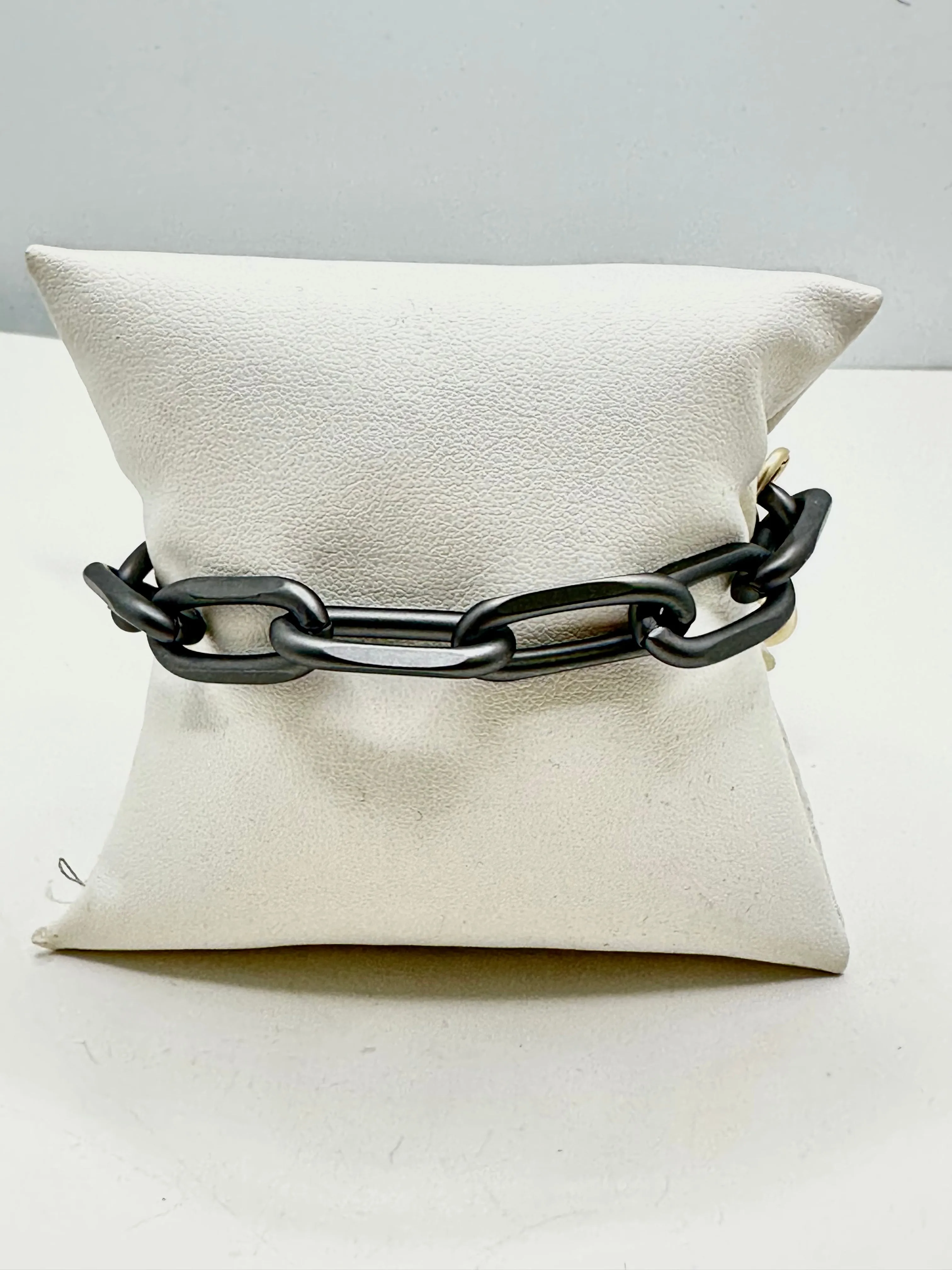 Matte Gunmetal Link Bracelet