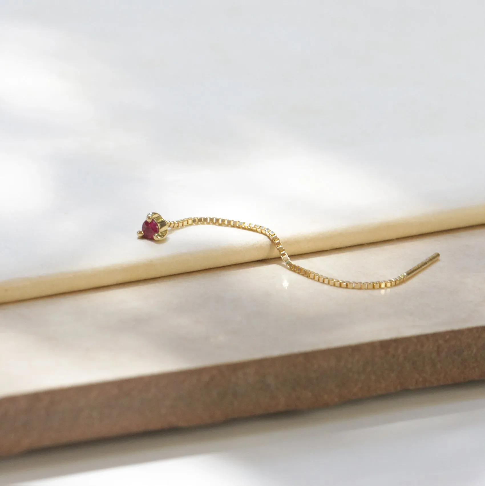 Noni Earring With Ruby