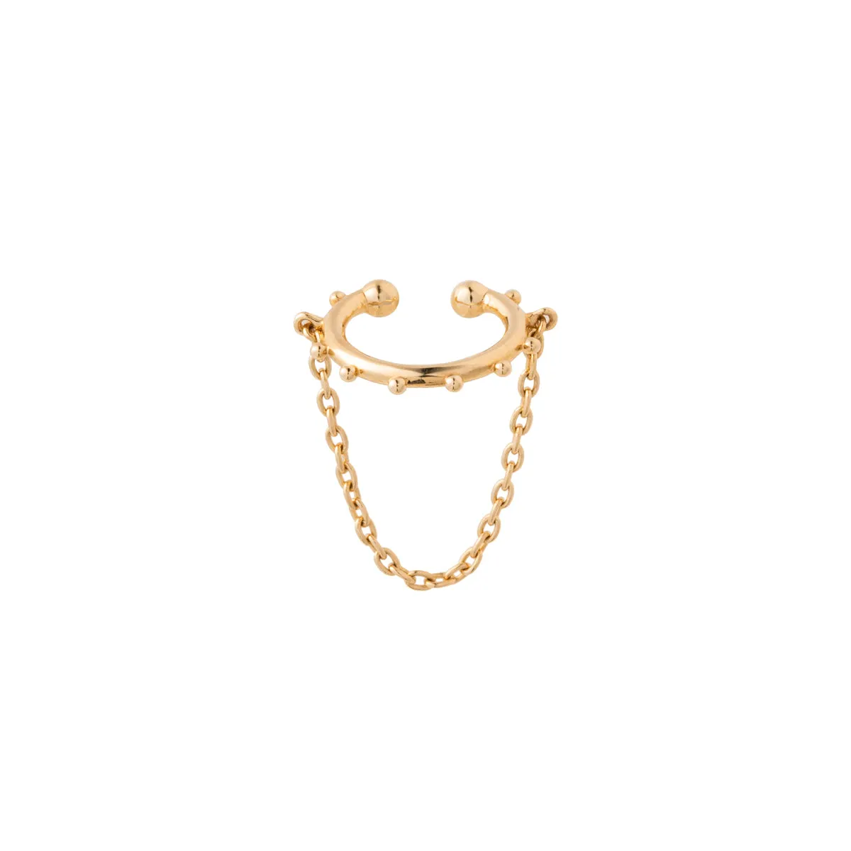 "Sea Anemone" Chain Ear Cuff