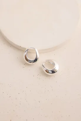 Ruby Earrings Silver