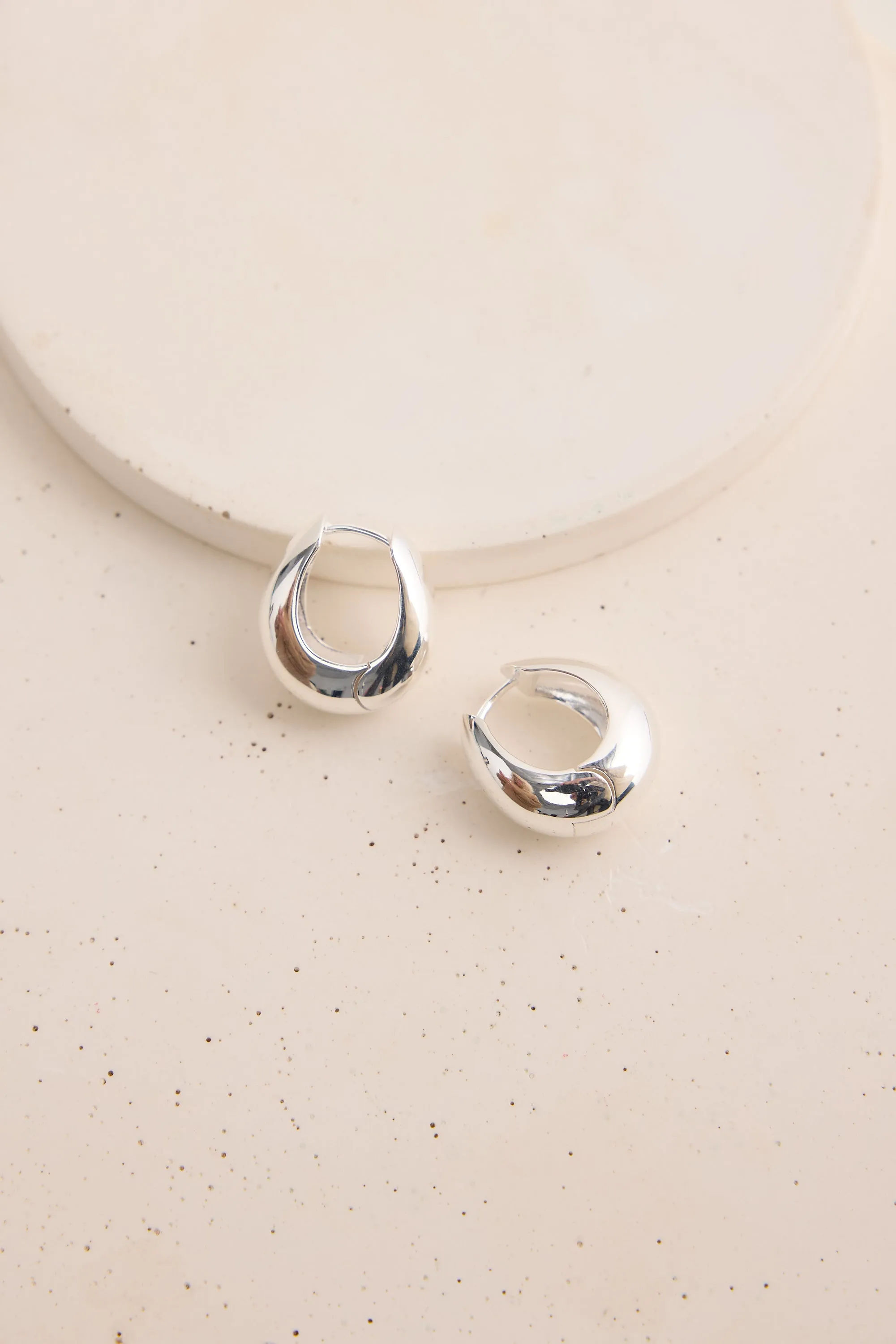 Ruby Earrings Silver