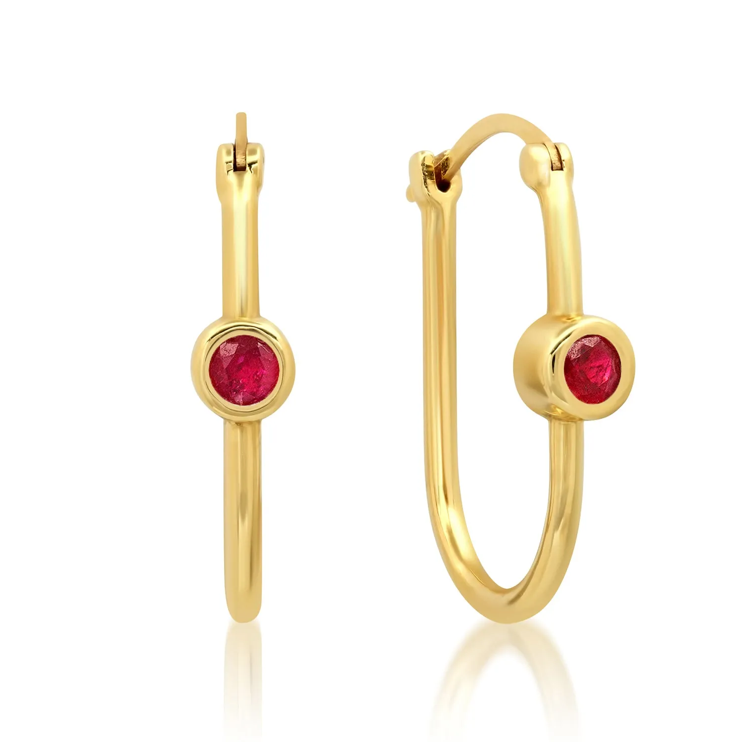 Ruby Elongated Earring