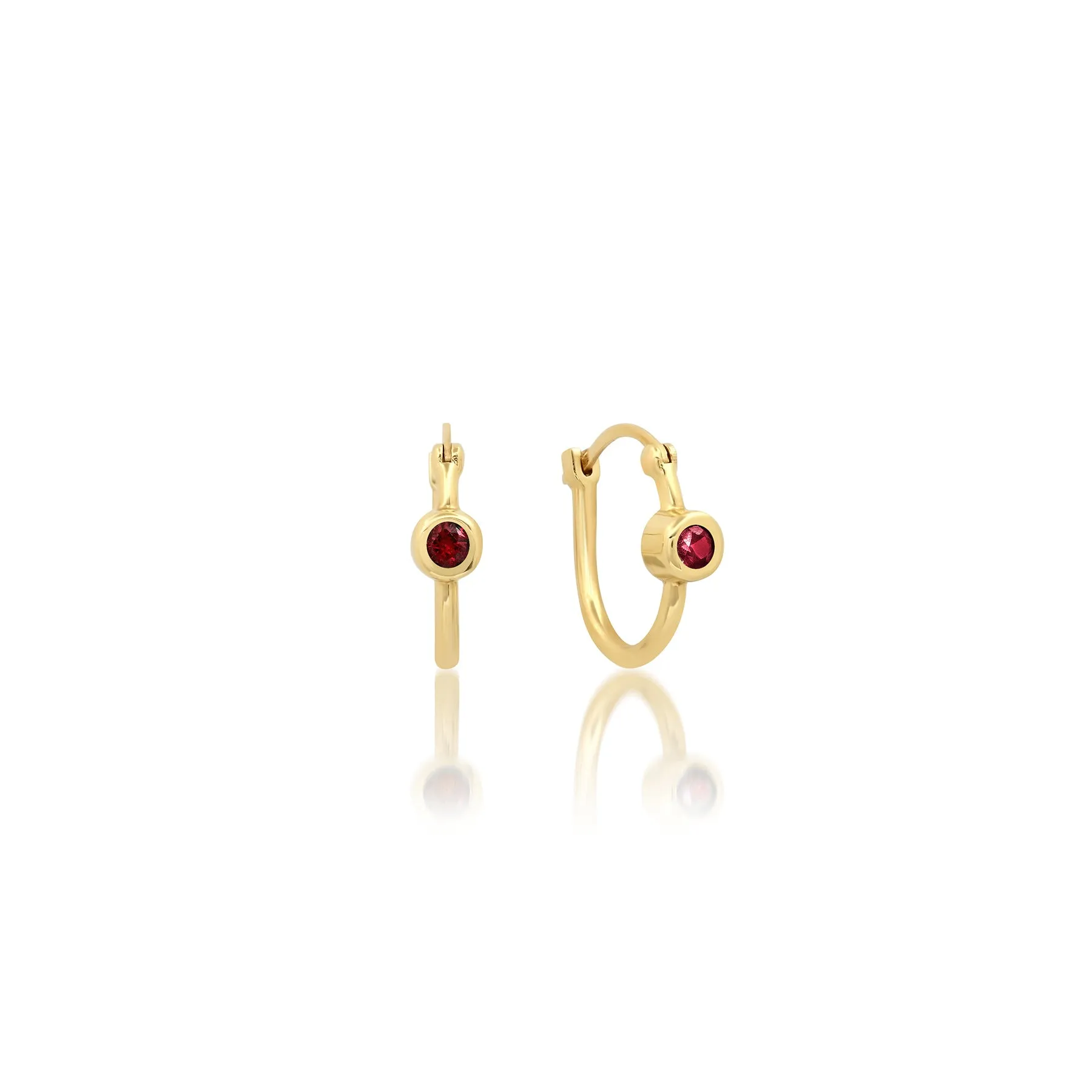 Ruby Elongated Earring