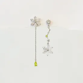 Silver Celestial Blooming Earrings