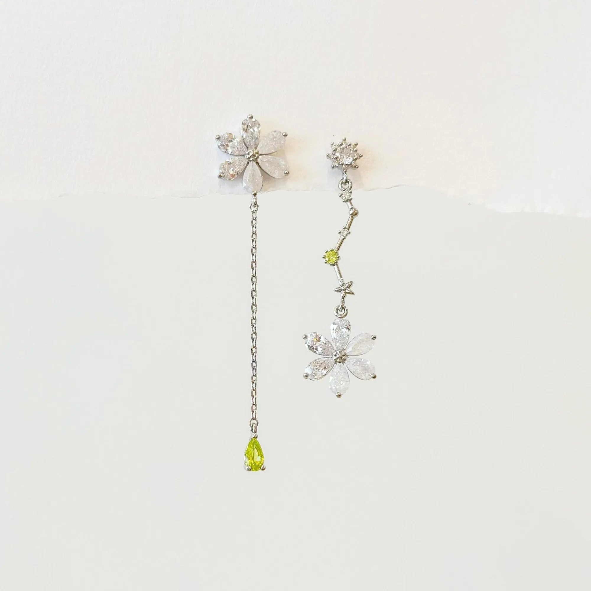 Silver Celestial Blooming Earrings