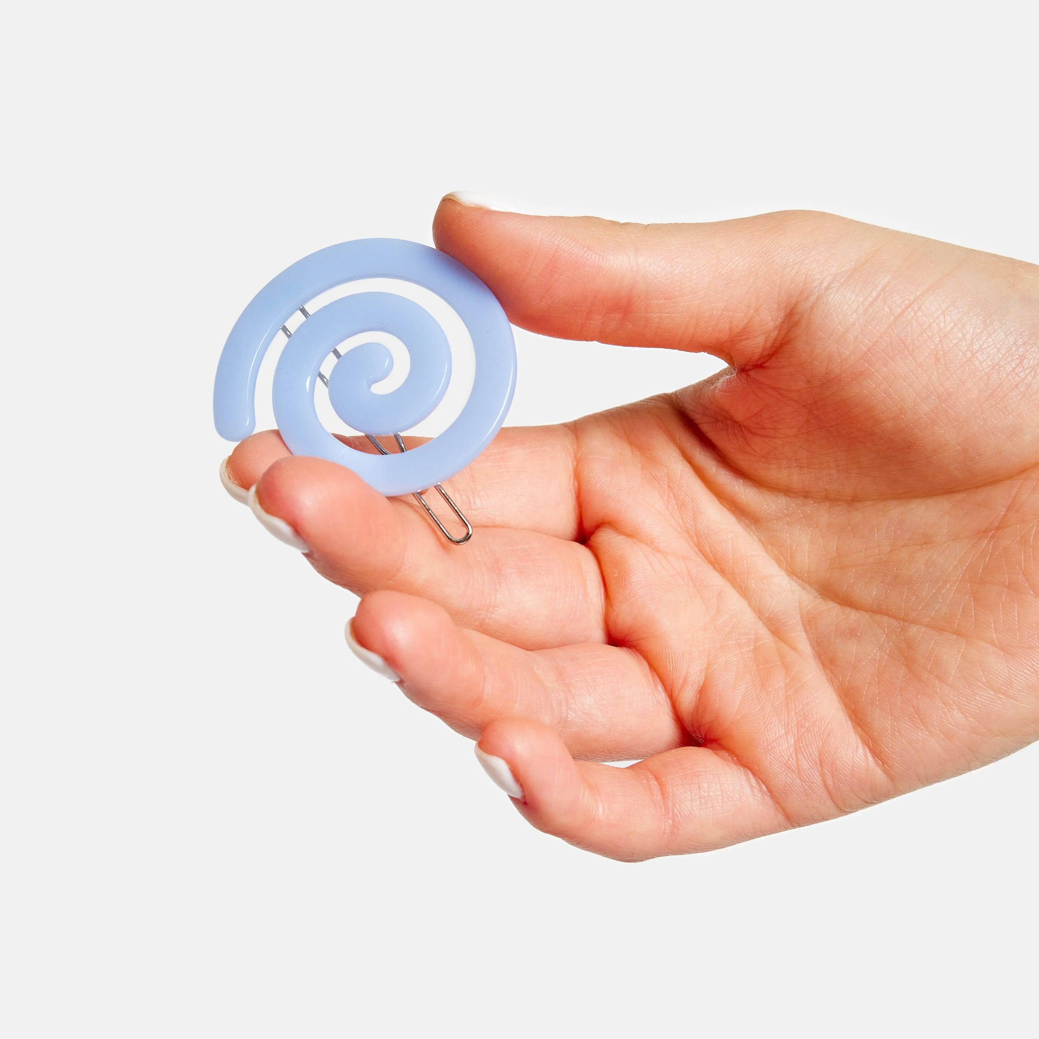 Spiral Clips - Periwinkle (Set of 2)