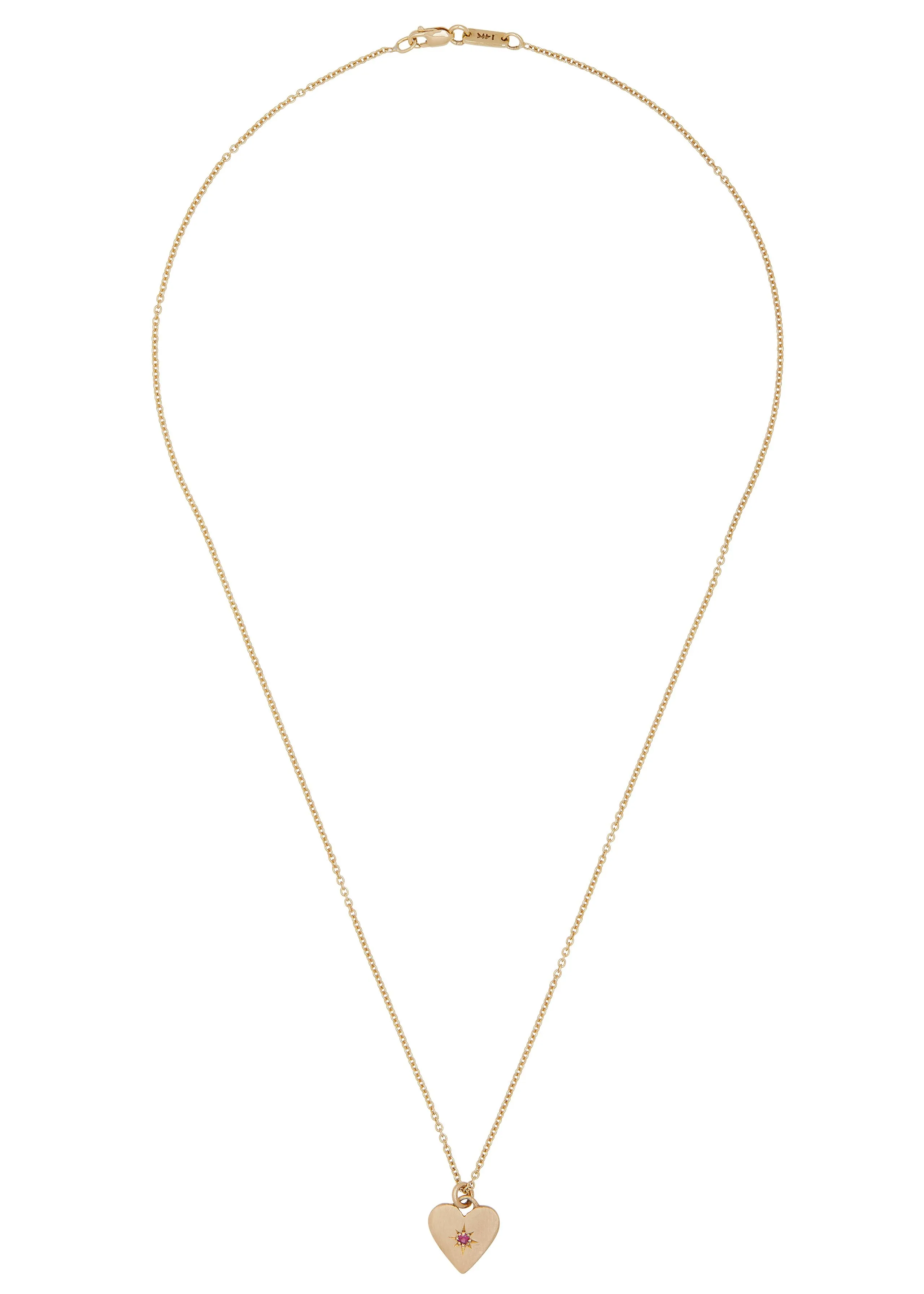 Sweetheart Necklace in 14K