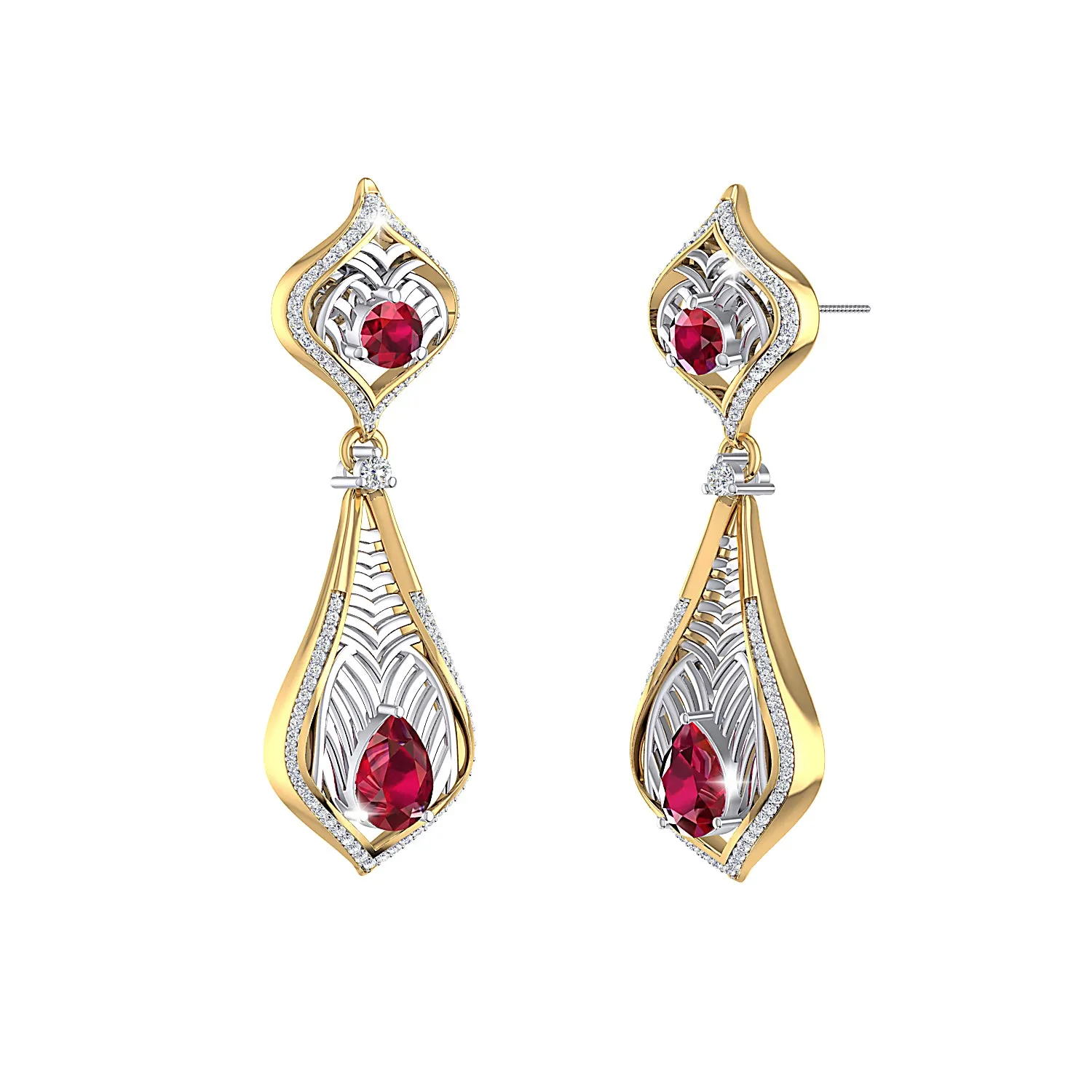 THE RUBY REGALIA EARRINGS
