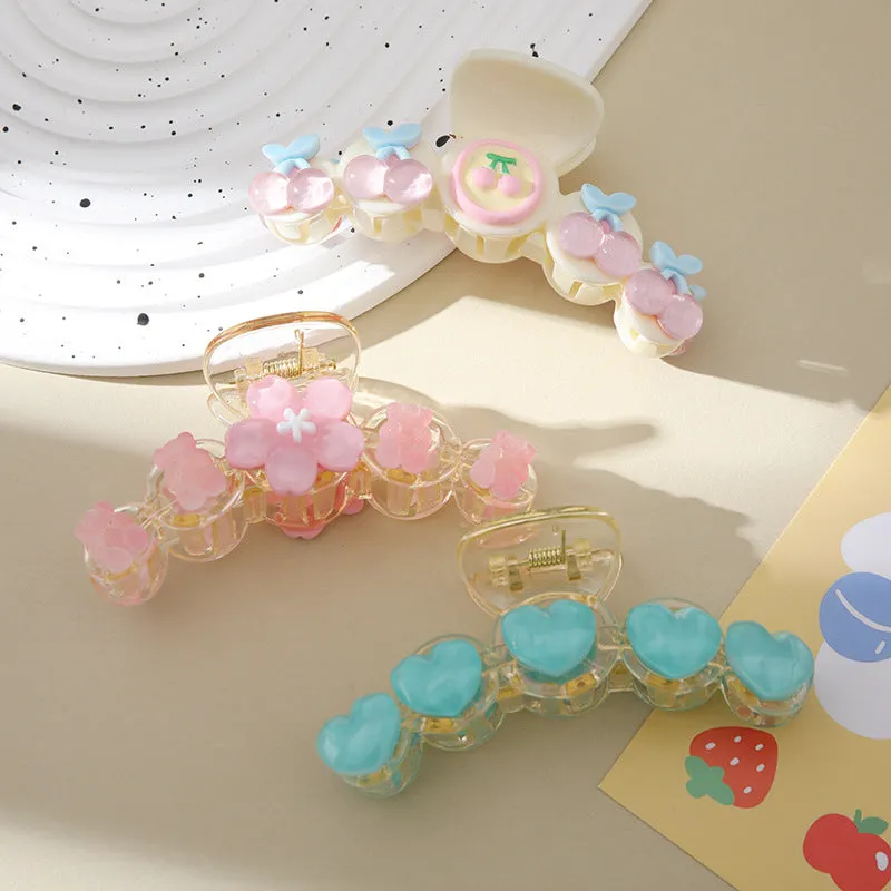 Wholesale  cat eye love shark clip small fresh hair clip