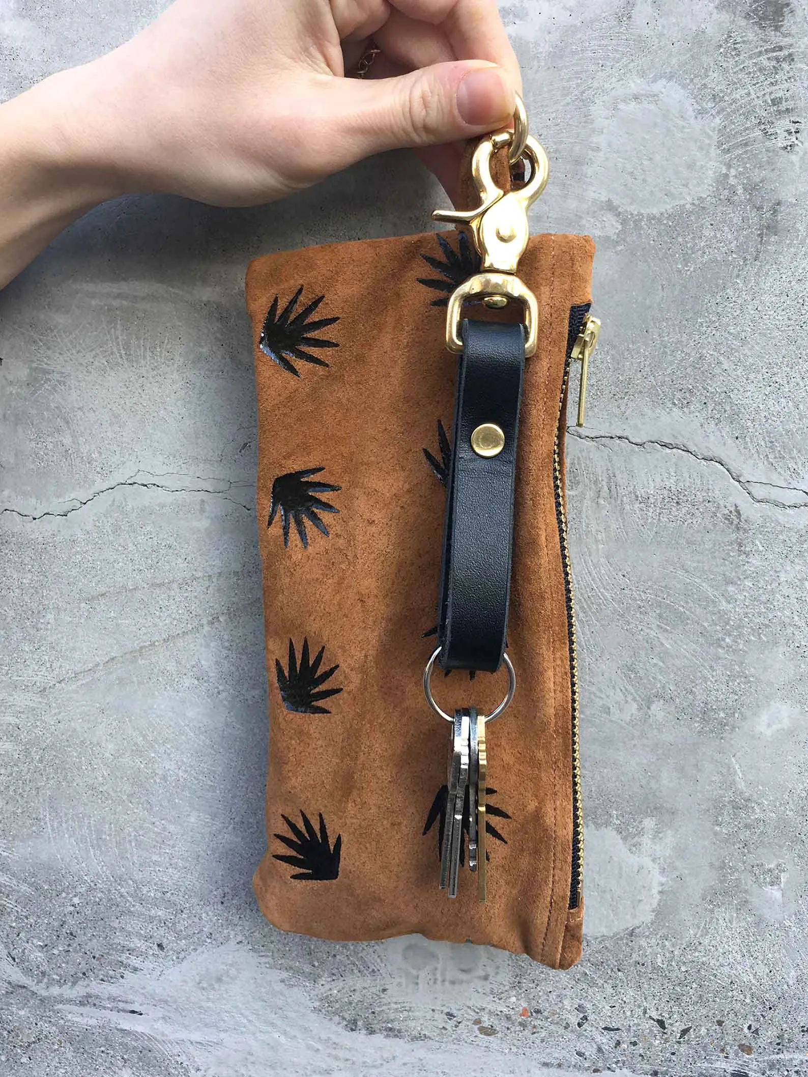 Zippered Pouchette - Desert at Dusk