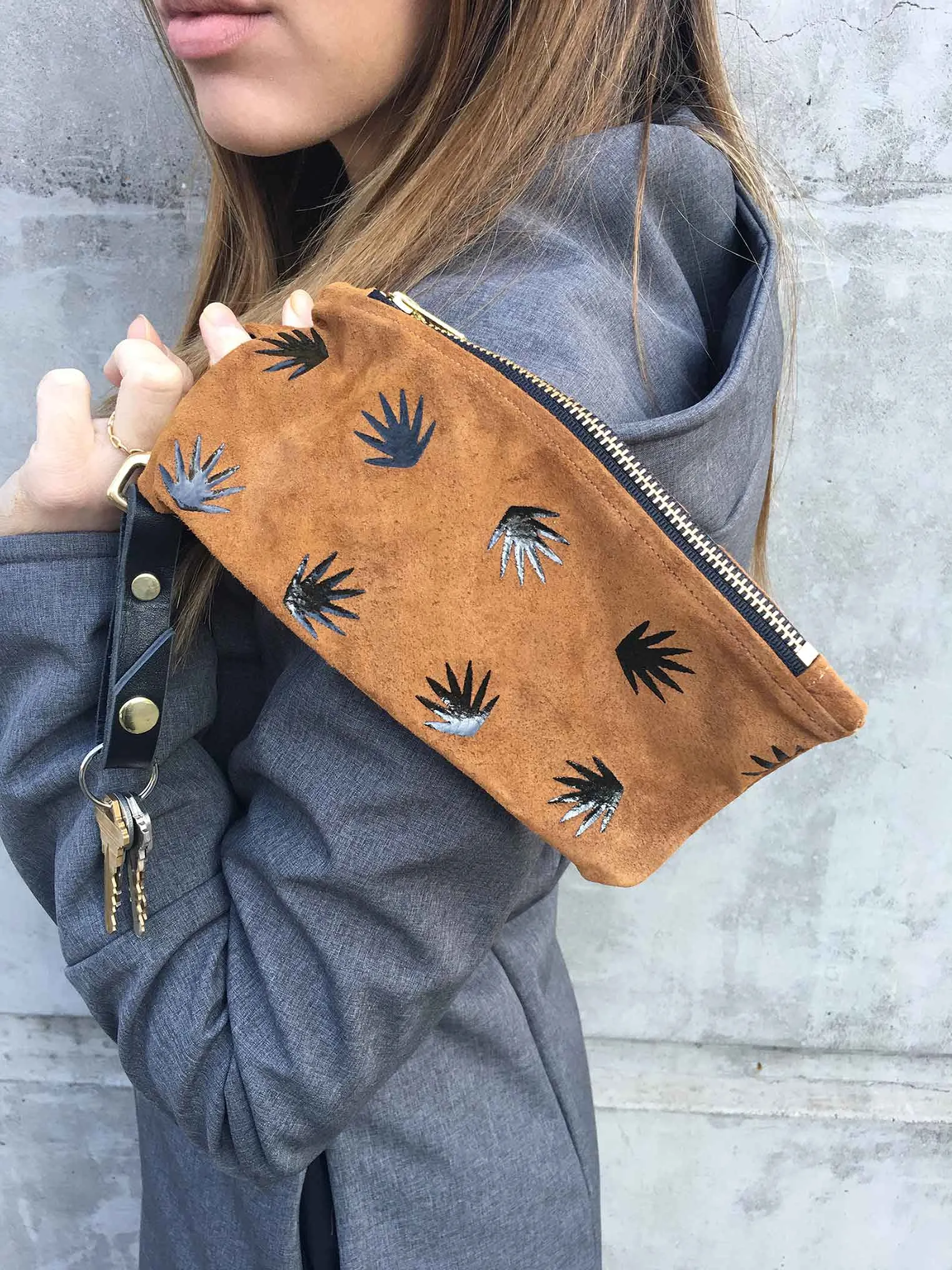 Zippered Pouchette - Desert at Dusk